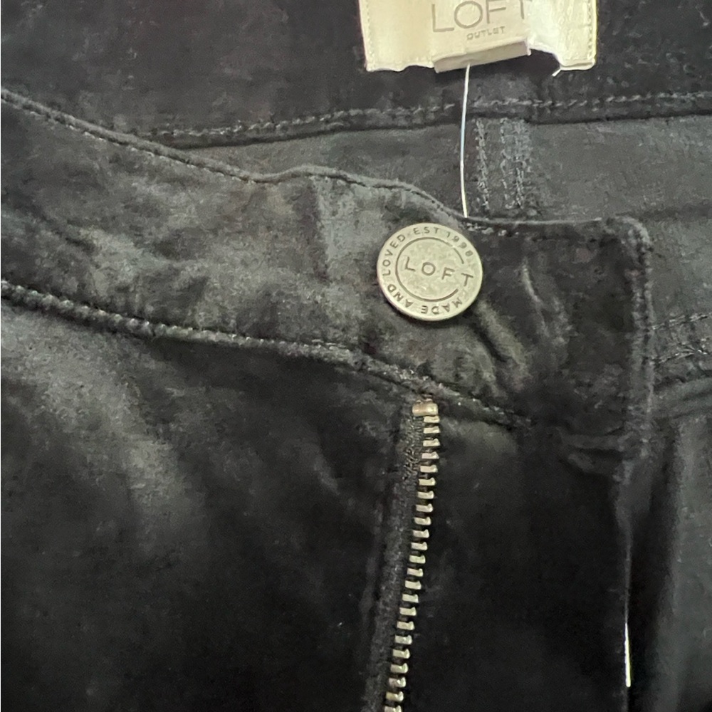 LOFT OUTLET Black Velvet Trousers - Picture 9 of 11